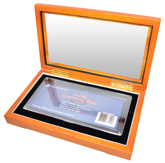 Guardhouse Glass-Top Box for Large Currency Holder