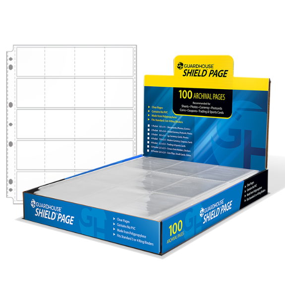Guardhouse Shield 20 Pocket (100 pack) Polypropylene Pages