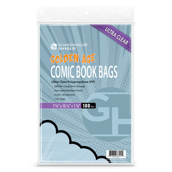 Shield Bag for Golden Comic Books - 7 3/4 x 10 1/2