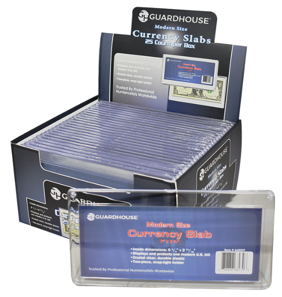 Paper Money Slab for Modern U.S. Currency - Currency Holder