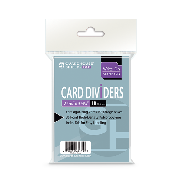 Trading Card Dividers - White Regular