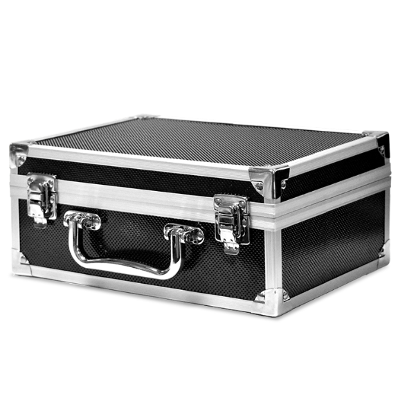 Falcon Series 36 Slab Box - Front Handle  - Diamond Pattern / Black