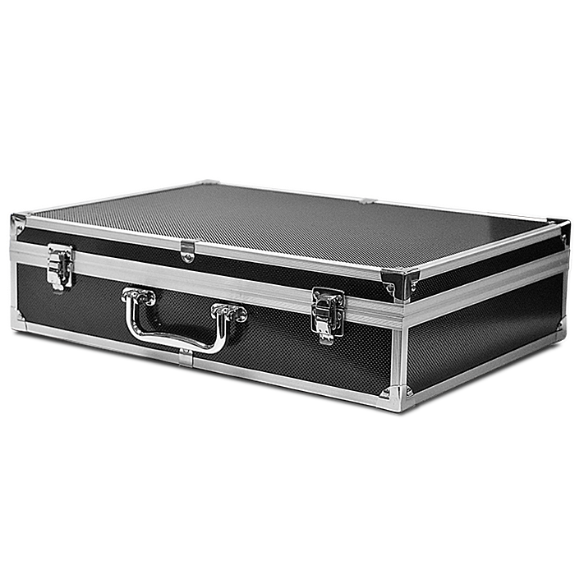 Falcon Series 100 Slab Box  - Front Handle  - Diamond Pattern / Black