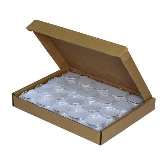Half Dollar 30.6mm Direct-Fit EvoCore coin holders - (M dia Ring Fit) / 50 per box.