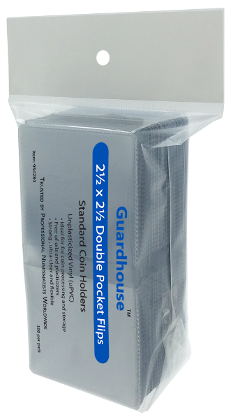 2.5x2.5 Coin Flip - Unplasticized 100 Pack