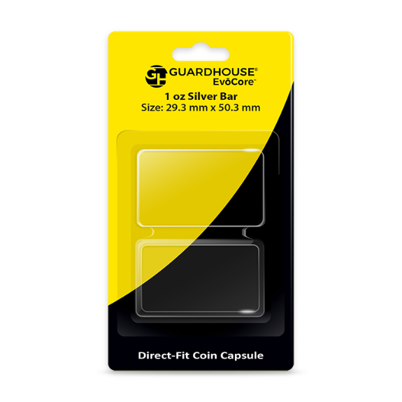 1 oz Silver Bar Direct Fit EvoCore Capsule - Retail Card