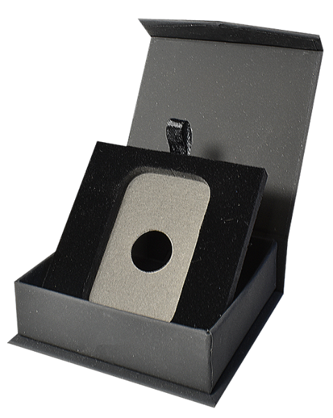 1 Oz Silver Bar Capsule Box with Magnetic Lid and Stand Insert