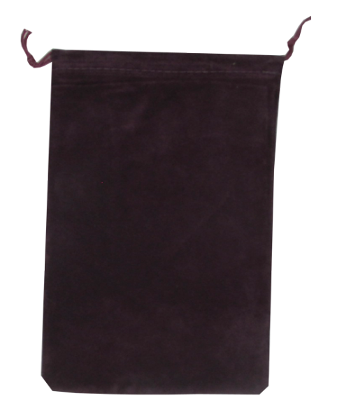 Velour Drawstring Pouch - 5x7.5 Maroon