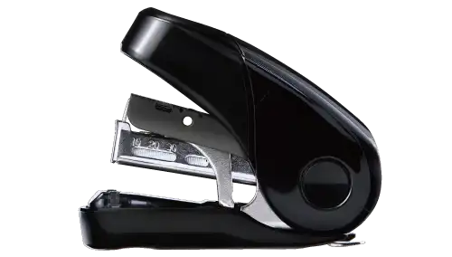 Flat Clinch Stapler- Mini (Black)