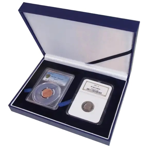 Leatherette Display Box - 2 Slab Universal