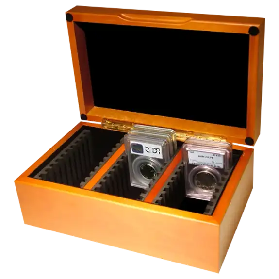 Wood Display Box - 30 NGC or PCGS Slab