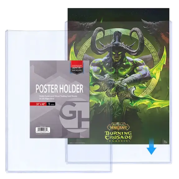 Trading Card Sheet Sentry Holders - 30x40