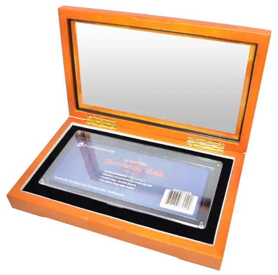 Guardhouse Glass-Top Box for Large Currency Holder