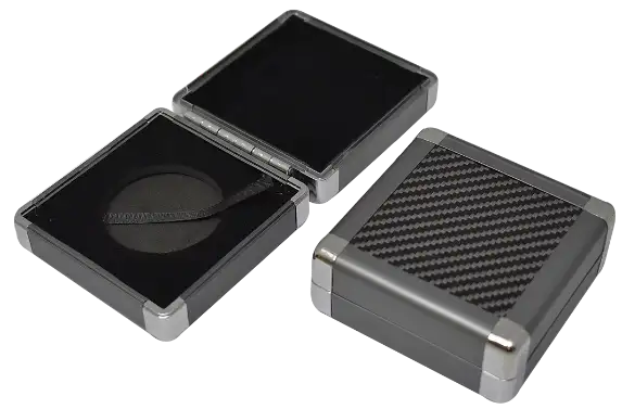 Aluminum Coin Capsule Box with Polish Corners