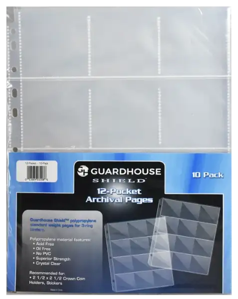 Guardhouse Shield 12 Pocket (10 pack) Polypropylene Pages