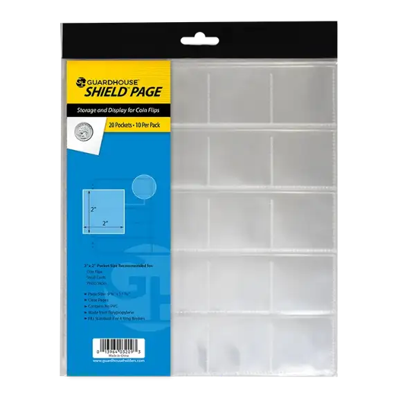 Guardhouse Shield 20 Pocket (10 pack) Polypropylene Pages