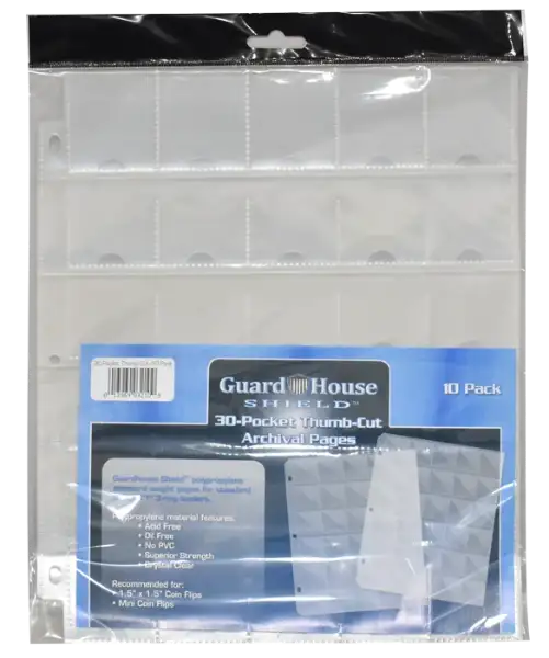 Guardhouse Shield Thumb Cut 30 Pocket (10 pack) Polypropylene Pages