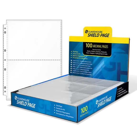 Guardhouse Shield 2 Pocket (100 pack) Polypropylene Pages