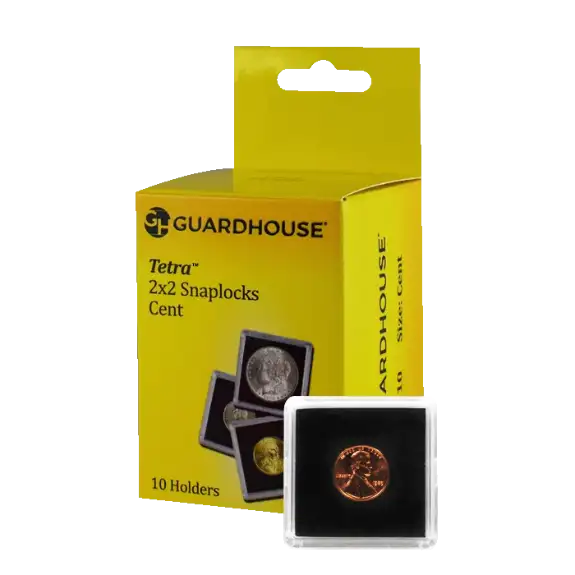 Cent 2x2 Tetra Snaplock Coin Holder - 10 per pack