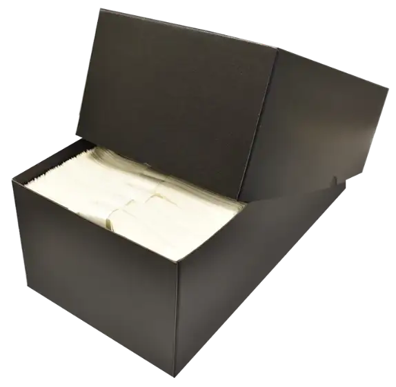 Glassine Storage #6  Box - 14 x 6 7/8 x 4 - Holds 4 1/8 x 6 1/4 Glassines