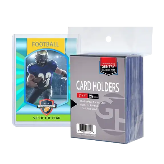 Trading Card Sentry Holders - 3x4 - 100 pt Cards