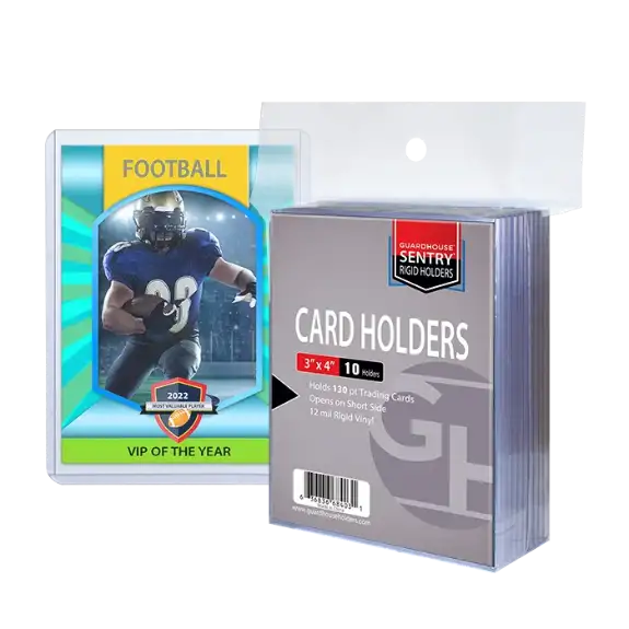Trading Card Sentry Holders - 3x4 - 130 pt Cards