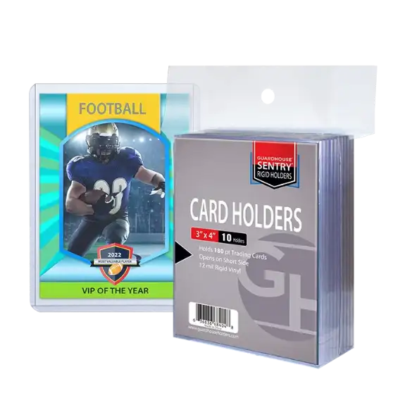 Trading Card Sentry Holders - 3x4 - 180 pt Cards