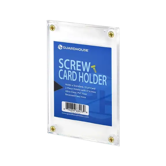 Screw Card Holders - Recessed 1/4"
