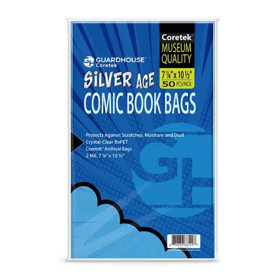 Coretek Comic Book Bag (2mil BoPET) - Silver