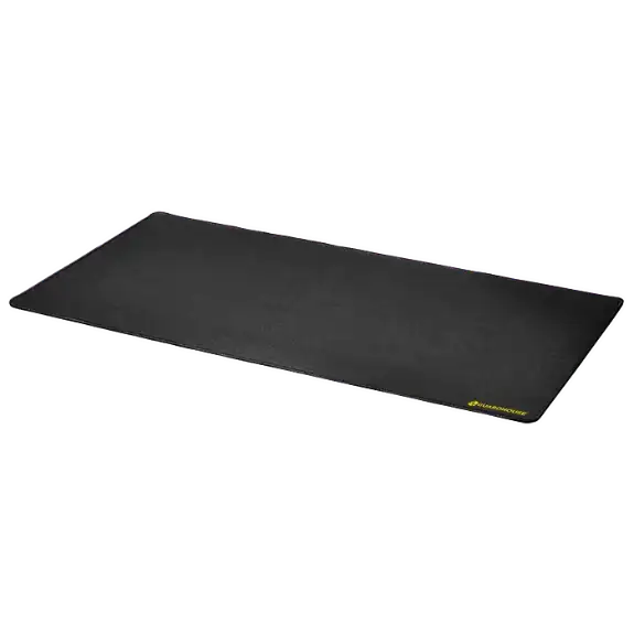 Desk Mat with Stitched Edges - 14 x 24 (Black)