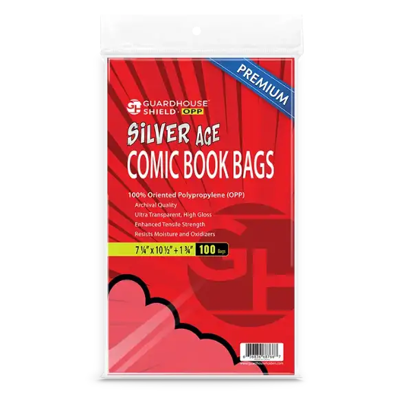 Shield OPP - Silver Comic Book Bags - Premium OPP Comic Bags