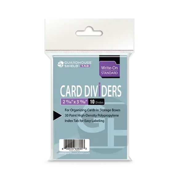 Trading Card Dividers - White Regular
