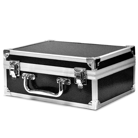 Falcon Series 36 Slab Box - Front Handle  - Diamond Pattern / Black