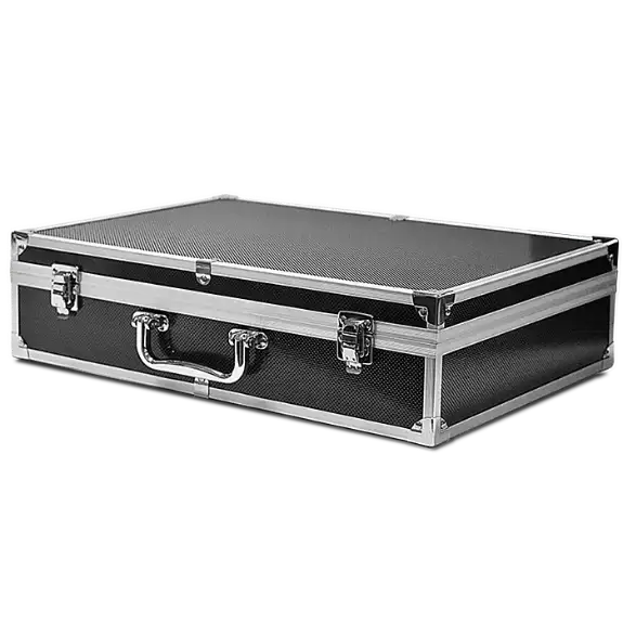 Falcon Series 100 Slab Box  - Front Handle  - Diamond Pattern / Black