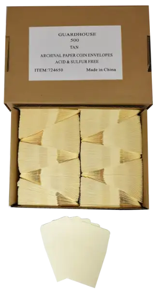 Paper Coin Envelope, Manilla - Qty: 500