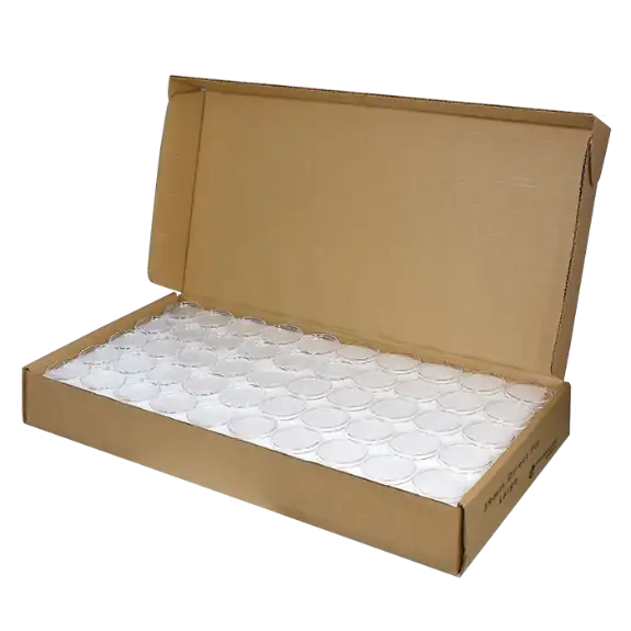 39mm Silver Round Bulk Direct-Fit / L Ring-Fit EvoCore Coin Holders. 250 count box.