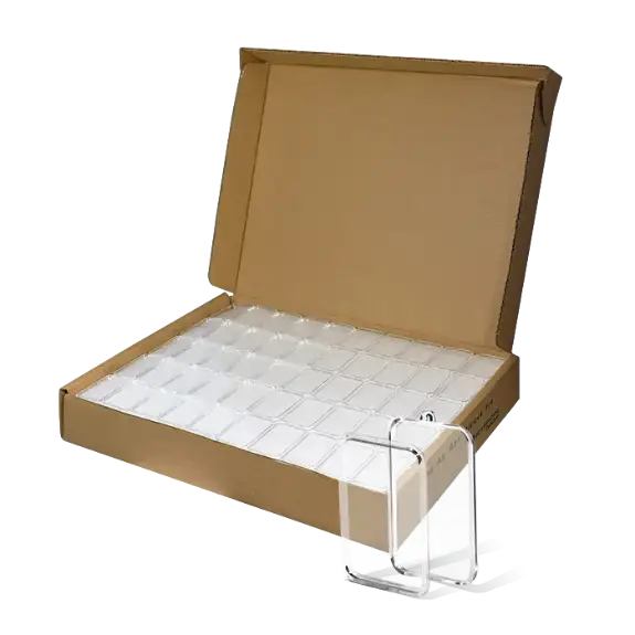 Evocore 1 Oz Silver Bar Holder with Ornament Loop. 250 Count Box