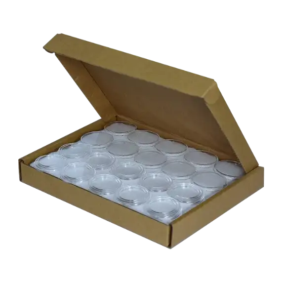 1/2 oz Gold Eagle 27mm direct fit EvoCore coin holders - (L dia) / 50 per box.