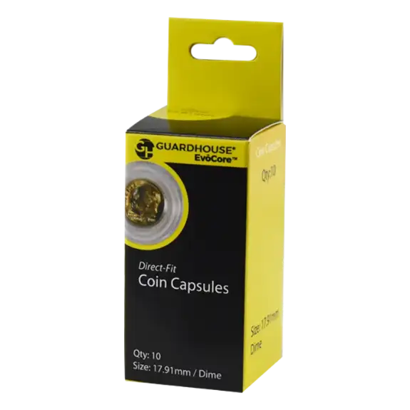 Dime (17.9mm) Direct-Fit EvoCore Coin Capsules - 10 Pack