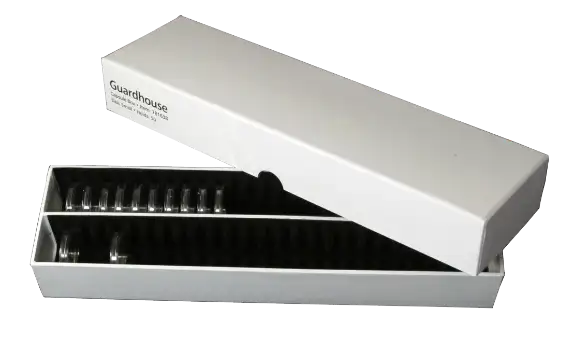 Guardhouse Double Row Coin Capsule Box - 50 Small Capsules