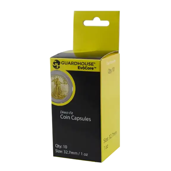 1 oz Gold Eagle Direct-Fit EvoCore Coin Capsules - 10 Pack