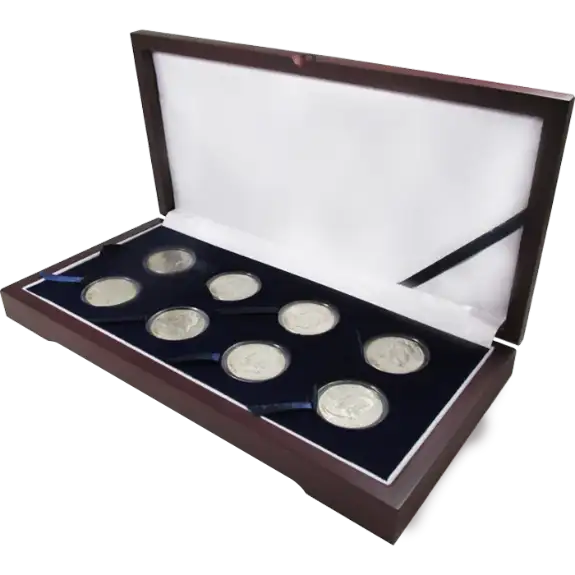 Guardhouse Wood Display Box -GH-W1400: Half Dollars (8M)