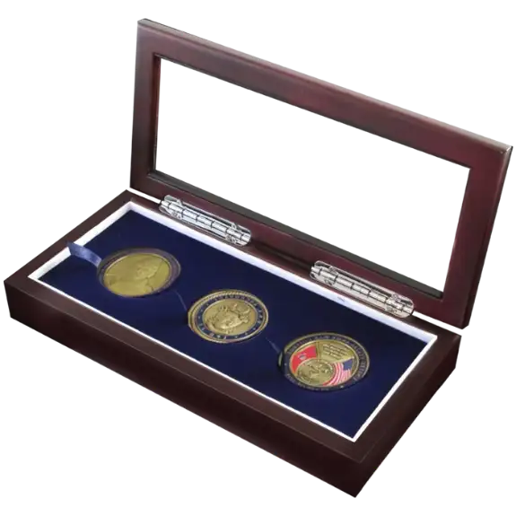 Guardhouse Glass-top Wood Display Box -GH-W1800: (3L)