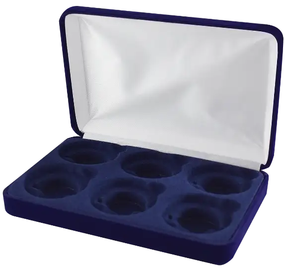 Velvet Coin Display Box - Holds 6L Capsules