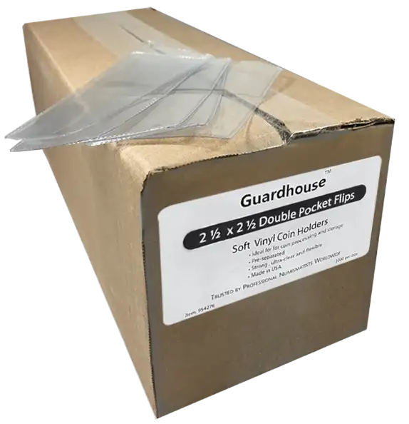 2.5 x 2.5 Coin Flip - Soft Vinyl Bulk/1000 Box