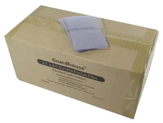 2.5x2.5 Coin Flip Unplasticized Bulk - 1000/Box