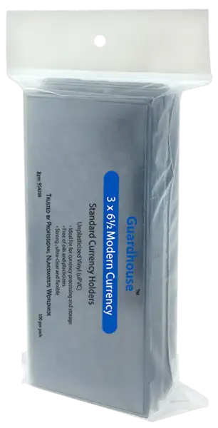 Modern Currency Holder - 100 Pack (7 mil)