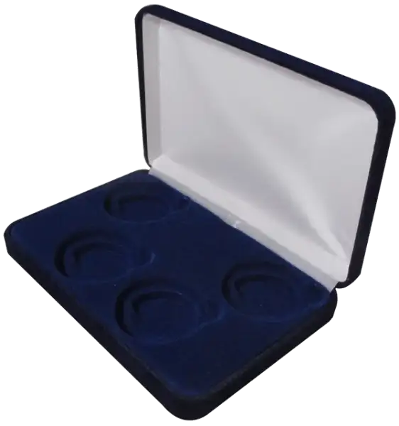 Velvet Coin Display Box Holds 4L Capsules