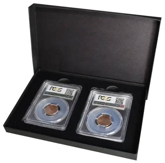 2 Slab Paperboard Certified Coin Gift Box
