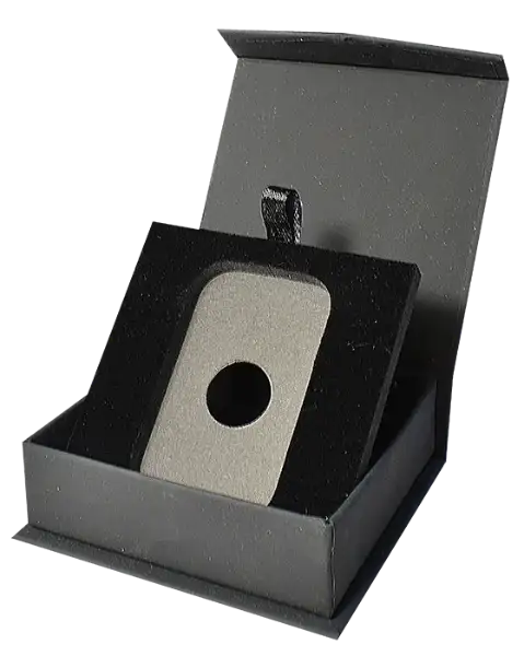 1 Oz Silver Bar Capsule Box with Magnetic Lid and Stand Insert